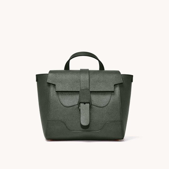 Senreve Handbags - NWT Senreve Midi Maestra Forest Green Pebbled Leather Bag